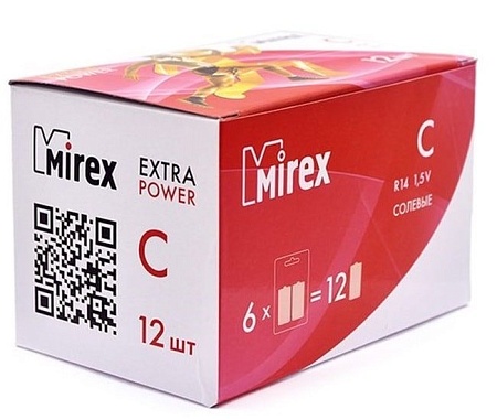 Батарейки Mirex Extra Power C 2 шт 23702-ER14-E2