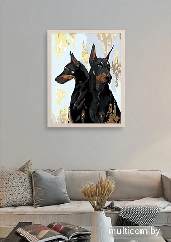 Картина по номерам PaintLine Доберманы 2038094983129