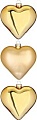 Елочная игрушка Inge's Christmas Classic Gold. Сердца 12004P028 (3шт, золото)