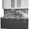 Готовая кухня Интерлиния Мила 18-60 (бетон-антрацит-травертин)