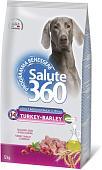 Сухой корм для собак Pet360 Salute 360 Dog Adult Medium/Maxi с индейкой и ячменем 12 кг