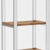 Стеллаж Hype Mebel Стандарт 80x170 (белый/дуб галифакс олово)