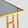 Консольный стол Stool Group Бостон 50x32 EET-061-TG-SK (стекло Smoke/сталь золото)