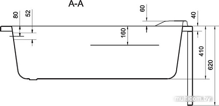 Ванна Cersanit Santana 150x70