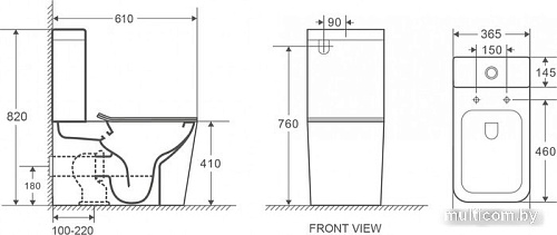 Унитаз напольный WeltWasser Gelbach 001 ST GL-WT (белый глянцевый)