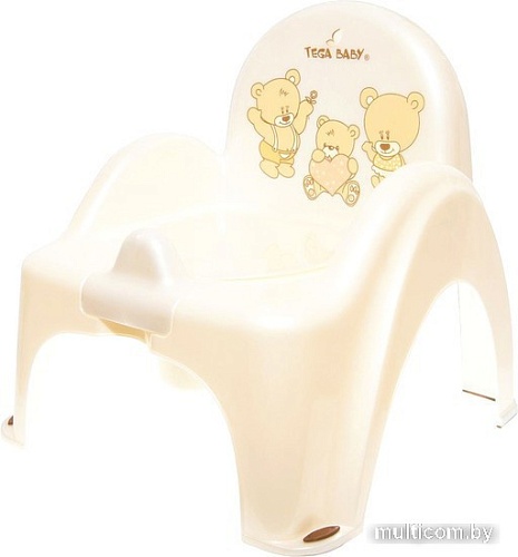 Детский горшок Tega Teddy PO-043-118 (белый жемчуг)