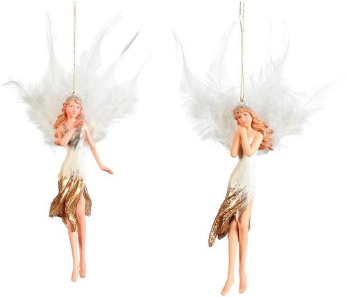 Елочная игрушка Goodwill Xmas 2023 Леди с перьями MO 95211