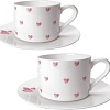 Чашка с блюдцем Mandarin Decor Сердце DS14F24703-250-2W
