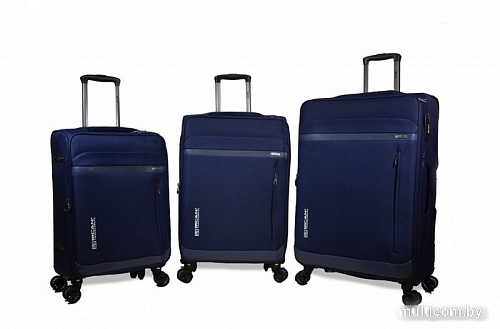 Чемодан-спиннер Mironpan 50125 56 см (темно-синий)