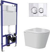 Унитаз подвесной Berges Wasserhaus Vita Rimless 043377 (с сиденьем)