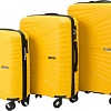 Комплект чемоданов Pride PP-9702 (3шт, желтый)