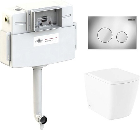 Унитаз Lavinia Boho Relfix Aveo Rimless 4 в 1 77060258 (хром пластик)