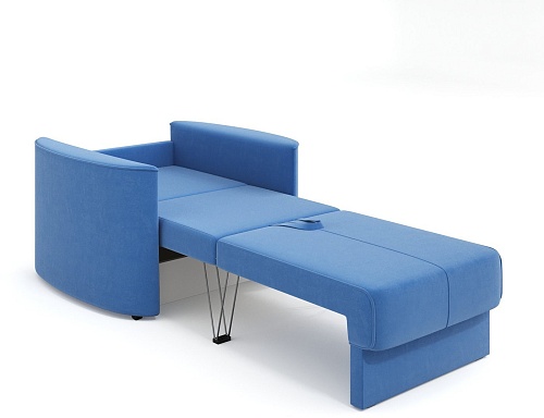 Кресло-кровать Mio Tesoro Амми (Velutto 72, голубой)