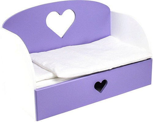 Диван для кукол Paremo Сердце мини PFD120-17M