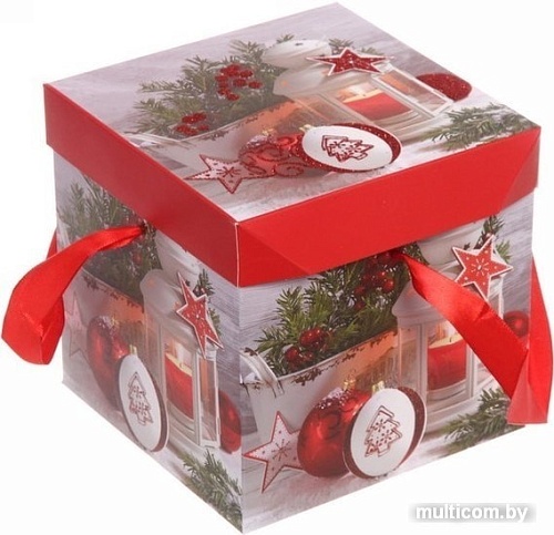 Упаковка подарков Серпантин Зимний вечер 15x15x15 см 214-036