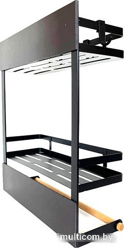 Вешалка кухонная Happy Home На холодильник HH-042 (черный)