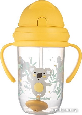 Поильник Canpol babies Exotic Animals 56/606 (желтый, 270 мл)
