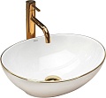 Умывальник Rea Sofia (белый/золотистый)