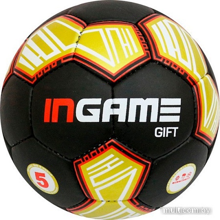 Футбольный мяч Ingame Gift 2020 (5 размер, черный/красный/золотой)