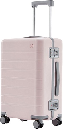 Чемодан-спиннер Ninetygo Manhattan Frame Luggage 20" (светло-розовый)