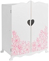 Шкаф для кукол Leader Toys Diamond Princess c дизайнерским цветочным принтом 71419 (белый)