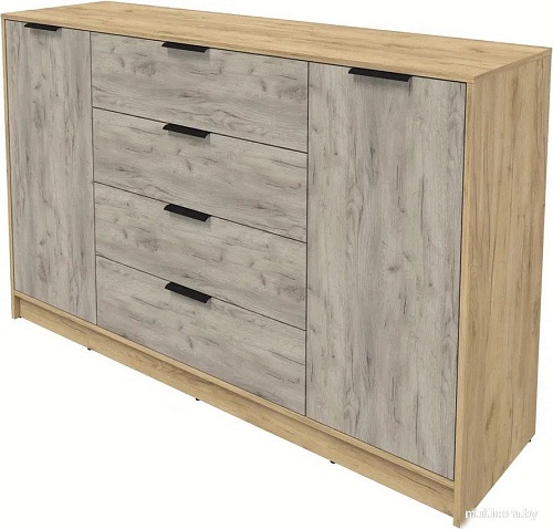 Тумба Интерлиния Концепт КТ-Т160 (дуб серый/дуб золотой)