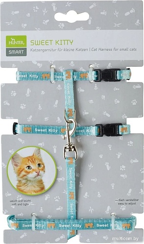 Ошейник Hunter Harness+Leash Cat Sweet Kitty 99790