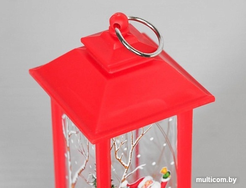 Светильник Luazon Фонарь красный Дед мороз 4843964