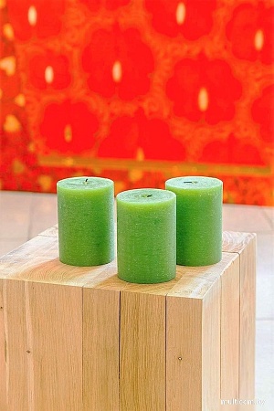 Набор свечей Мелт 100 мм (3 шт, салатовый)