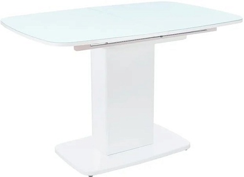 Обеденный стол Leset Денвер 1Р (белый/стекло белое)