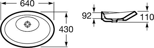 Умывальник Roca Urbi 6 64x43 (32722B000)