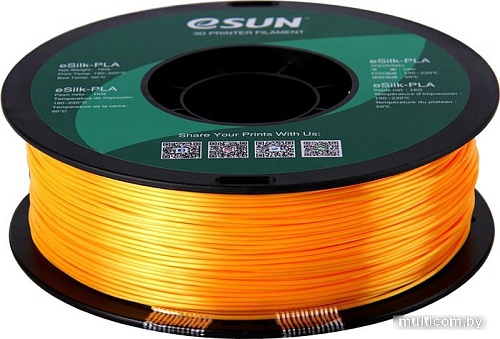 eSUN eSilk PLA 1.75 мм 1000 г (темно-желтый)