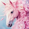 Алмазная мозаика Феникс+ Розовый конь 71365