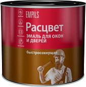 Эмаль Расцвет Для окон и дверей глянцевый (белый, 1.9 кг)