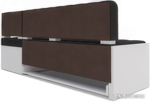 Угловой диван Мебель-АРС Ганновер правый 208x82x133 (велюр черный НВ-178 17)