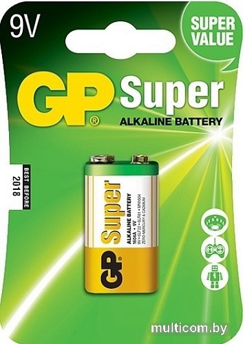 Батарейки GP Super Alkaline 9V