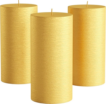 Набор свечей Мелт 150 мм (3 шт, золотой)