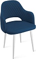 Стул Трия Калипсо К1К (белый матовый/велюр Confetti Blue)