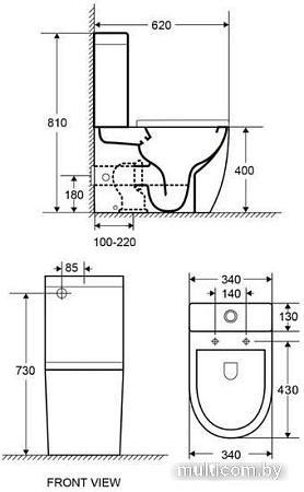 Унитаз Azario Mitta AZ-2128