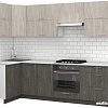 Готовая кухня S-Company Клео крафт 1.2x2.8 левая (железный камень/бетонный камень)