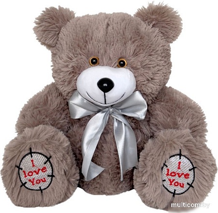 Классическая игрушка Sun&Rain Медведь Тед 30см (дымчатый)