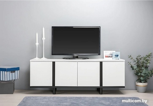 Тумба Mobi Квадро 13.276 (белый PE шагрень-черный U0080)