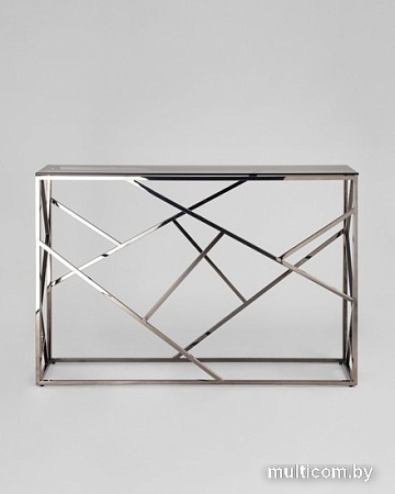 Консольный стол Stool Group Арт Деко 115x30 ECST-015-BG-SK (стекло Smoke/сталь темный хром)