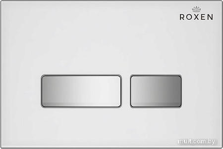 Унитаз подвесной Roxen Antares One Rimless 6 в 1 StounFix Slim 633220 (белое стекло)