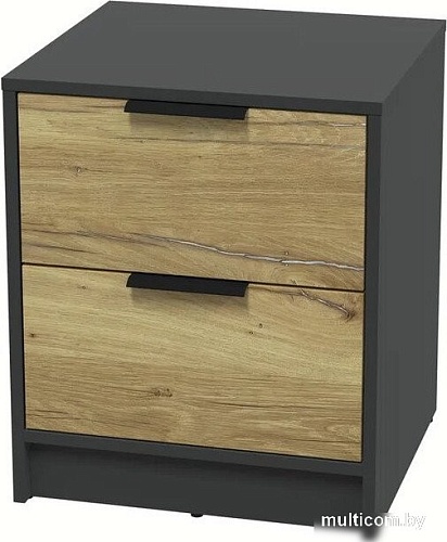 Комоды, тумбы Интерлиния Концепт КТ-ТК1-57 (дуб нокс/антрацит)