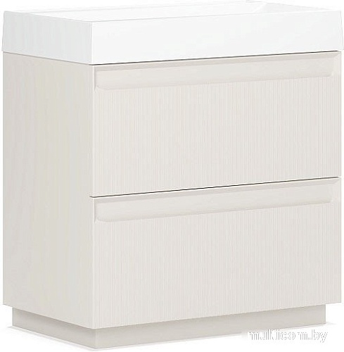Belux Тумба под умывальник Базель Н 80-02 (180, светлый миндаль матовый)