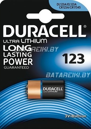 Батарейки DURACELL Lithium CR123A BP