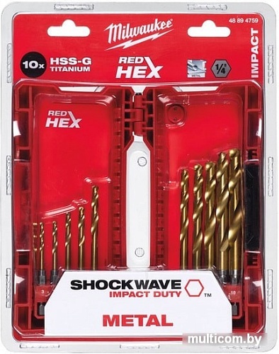 Набор оснастки Milwaukee 48894759 (10 предметов)