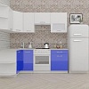 Угловая кухня ВерсоМебель ЭкоЛайт-6 1.2x2.2 правая (белый/глубокий синий)