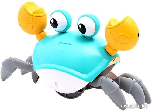 Игрушка-каталка Sima-Land Краб QC-1Y 7865413 (бирюзовый)
